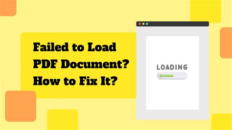 Why failed to load PDF document?